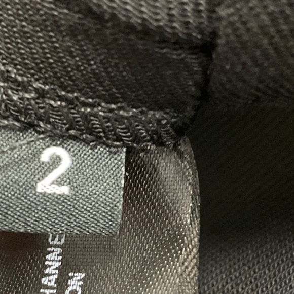 PROENZA SCHOULER BLACK VISCOSE SUITING WIDE LEG PANTS - Picture 6 of 6